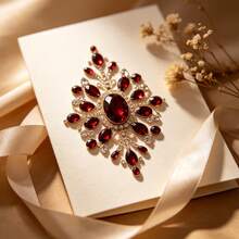 1440 buah Campuran Rhinestone Kaca Datar Merah Tua SS3-SS20 dengan Dasar Emas, Aksesoris Dekorasi Seni Kuku DIY - A A - View 4