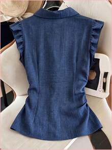 Women Tops - Blue - View 3