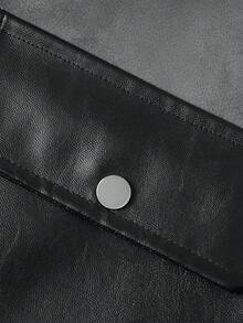 Vancamel Pulse Men's Outdoor Casual Faux Suede Jacket, Versatile Patchwork Collar Men's Flight Jacket - Grey - View 4