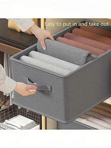 Polyester Storage Bag, Home Closet Drawer-Style Clothing Divider Storage Box - 1 piece - View 4