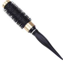 Round Brush Heat Conduction Hairbrush Comb For Home Salon Hair Design For Man Woman Blow Drying Curling - Black - View 12