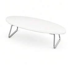 Oval Nail Armrest Table, PU Leather Nail Hand Pillow With Stainless Steel Support, Suitable For Salon Nail Art - White - View 8