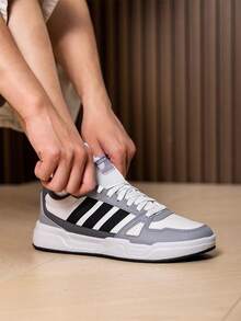 Adidas Men's & Women's LITE BALLER Casual Retro Colorblock Skate Shoes For Daily Wear HQ9336 - Light Grey/No. 1 Black - View 5