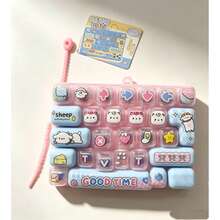1 buah Mainan Penghilang Stres Tombol 26 Tombol Mekanik Keyboard Gantungan Kunci Liontin Gantungan Tas - Gaya Acak, Mainan Penghilang Stres - MultiWarna - View 10