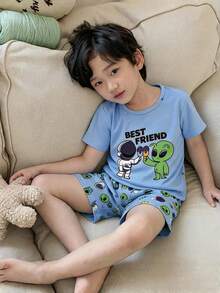 Young Boys Pajamas - Multicolor - View 7