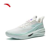Anta Chasing Light Nitrogen Technology Basketball Shoes, Anti-Slip, Wear-Resistant, Shock-Absorbing, High-Rebound, Professional Low-Top Sports Shoes For Men - Light Blue/Paper White-5 - View 2