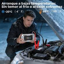 Arrancador de Batería para Auto Portátil, Compresor de Aire e Inflador de Neumáticos, Power Bank Multifunción para Emergencias en Coche y Moto - predeterminado - Ver 7