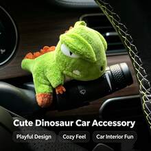 Dekorasi Dashboard Mobil, Figur Kartun Dinosaurus untuk Layar Tampilan Mobil dan Layar Komputer Konsol Tengah - A - View 4