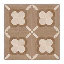 shiny home Pack Of 8 Self-Adhesive PVC Floor Tiles, 30 X 30 Cm, Faux Wood Parquet Pattern Vinyl Flooring For Kitchen, Bathroom And Living Area, Waterproof And Wear-Resistant PVC Flooring - Retro Floral - View 5