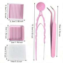 1/3/5pcs Bead Accessory Set - 2.6mm Sorting Tray Kit Includes Bead Picking Tray, Bead Pen, Bead Scoop, Tweezers, Bead Board, Alignment Tool, Convenient Scoop, Suitable For Perler/Hama Beads Crafts, Pixel Art, Classroom DIY And Bead Management, Efficient Organization And Storage. - Multicolor - View 14
