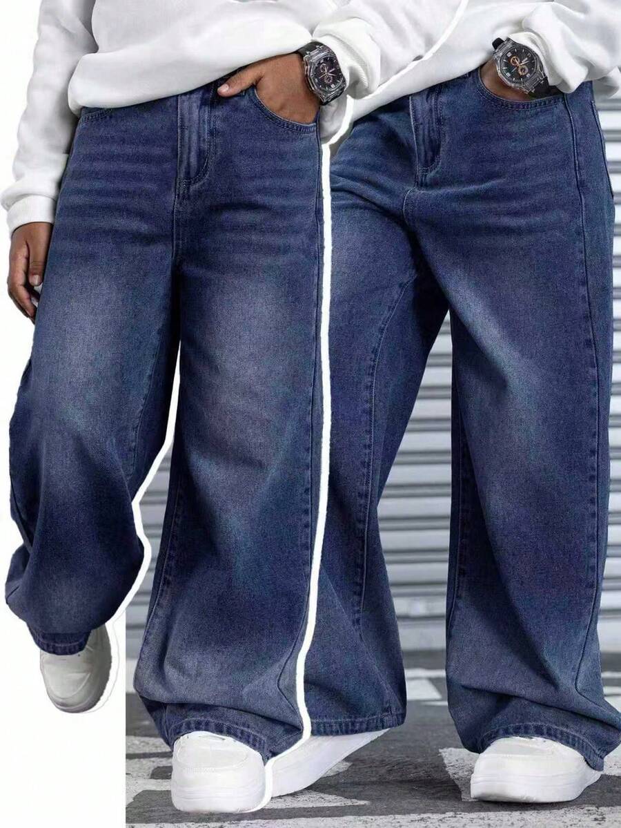 Boys Spring Denim Jeans New Fashion Style - Blue - View 1