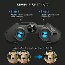 APEXEL 10X-30X Zoom Binoculars, FMC Optical Lens, Professional Binoculars For Adults, 50mm Large Objective Lens, HD Wide Angle View, For Sightseeing, Fishing & Hunting - View 7