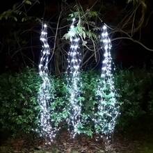 Solar Waterfall Fairy Bundle Christmas Lights, Outdoor Waterproof, 8 Modes, Solar String Lights, Firefly Vine Christmas Tree Decorations For Garden & Horticulture - Solar Ponytail Light - View 2