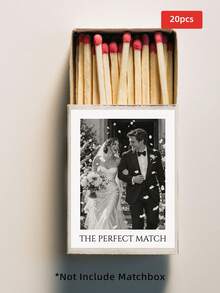1/20/60/100pcs Customizable Matchbox Stickers, Personalized Text Waterproof PVC Stickers, Multiple Sizes, Perfect For Gift Packaging, Gift Box Sealing, Desktop Decor, Gift Decoration, Ideal For Friends, Lovers, Customers, Collectors, Suitable For Weddings, Christmas, Outdoor Dinners, Anniversary Parties, Events - Multicolor - View 20