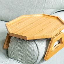 Sofa Armrest Tray, Sofa Armrest Tray, Sofa Armrest Tray, Armchair Tray, Breakfast Tray, Wooden Clip-On Sofa Tray, Foldable Sofa Armrest Table, Suitable For Placing Cupcakes, Mobile Phones, Drinks And Breakfast. - Multicolor - View 13