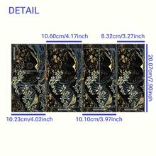 Sticker Set Compatible With Switch OLED, Black & Gold Ukiyo-E Wave Pattern, Waterproof & Scratch-Resistant Self-Adhesive Vinyl Game Console Skin, Removable Without Residue, Full Set Console + Controller Decorative Film - View 9