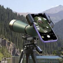APEXEL Telescope Phone Adapter, Upgraded Binocular Photo Holder Compatible With Iphone, Smartphone Mount For Telescope, Monocular, Microscope, Spotting Scope, Fits 23-50mm Eyepieces - View 12
