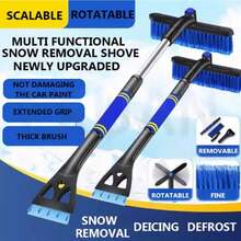 1pc Detachable Multi-Function Car Snow Shovel, Snow Brush, Glass Scraper, Winter Snow And Ice Removal Tool - A - View 10