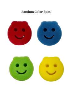 Random Color Thick High‑Density Cleaning Sponge , Soft Durable Multi‑Purpose Scrub Sponge, Powerful Non‑Scratch Stain Removal Cleaning Pads For Kitchen Bathroom Household - Multicolor - View 13