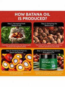 Natural Batana Oil, Handmade In Honduras, Unrefined, Nourishes And Strengthens Hair, Suitable For All Hair Types - Full Size - View 6