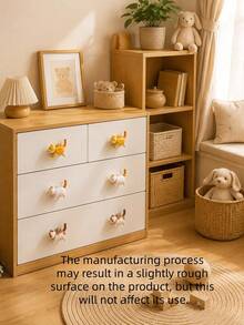 Cute Cat Shaped Drawer Pulls, 3D Animal Cabinet Knobs, Suitable For Nursery Decor, Decorative Furniture Handles - Handle - View 5