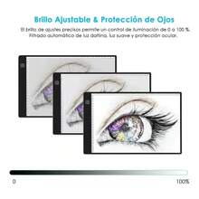 Tableta De Luz Dibujo Led A4 Regulable Mesa De Luz Dibujo - Stock 1 - Ver 5