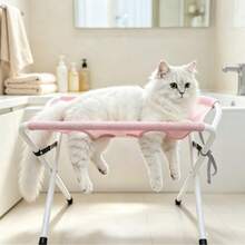 Detachable Pet Grooming Bed, Foldable Hammock For Cats And Dogs, Quick-Dry Mesh Fabric, Non-Slip Design, For Pet Bathing And Grooming, Stable And Durable, Easy To Store, Pet Grooming And Cleaning Supplies - Multicolor - View 1
