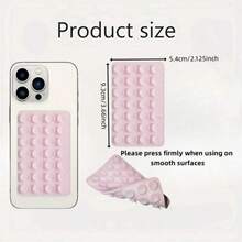 Silicone Suction Cup Phone Holder, 28 Individual Suction Cups Without Adhesive Grip Reusable Double-Sided Holder, Suitable For Makeup, Fitness, Shower, Car, And Kitchen Use - Multicolor - View 4