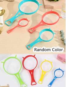 1 Set Plastic Mesh Strainer, Kitchen Sieve Set, Long Handle Soy Milk Flour Sifter, Fine Mesh Powder Sugar Tea Leaf Strainer, Kitchen Gadgets - Multicolor - View 11