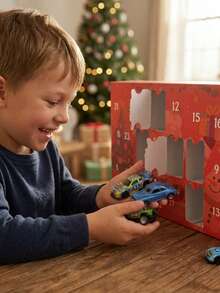 Christmas Countdown Advent Calendar 2026 Blind Box, 24 Days Toy Cars Vehicles Playset, Xmas Holiday Gift For Boys Kids 3+ - Multicolor - View 8