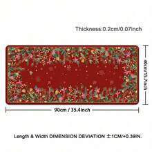 Christmas Red Persian Retro Style Large Mouse Pad Rubber Non-Slip Lock Edge Craft Desk Mat Suitable Gaming Office Accessories - View 8
