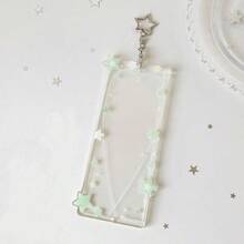 Colorful Star Acrylic Life Quadrant K-Pop Card Holder, Star Design Fangirl Y2Y Style Bag Charm Quad Card Holder Accessory - The Four Palaces Of Life - View 14