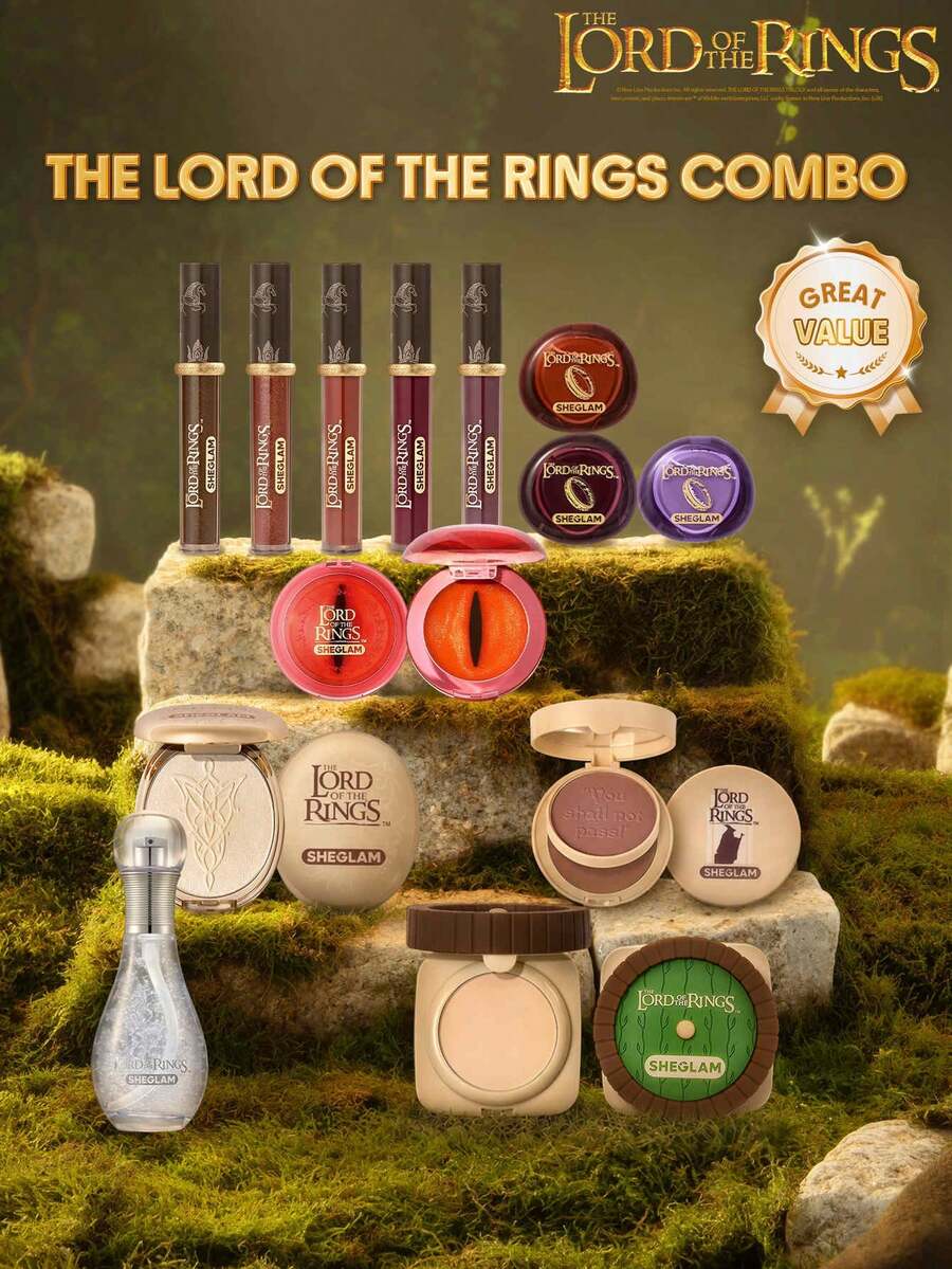 THE LORD OF THE RINGS | SHEGLAM [13 piezas] Conjunto completo de la colección de El Señor de los Anillos - Multicolor - Ver 1