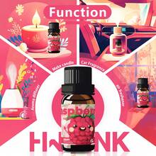 HWLINK 10ml 覆盆子香氛油,節日禮物,持久留香,果香清新,清爽酸甜,車用香氛 - Raspberry - 查看 3