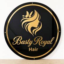1pc Personalized Custom Text Logo, Acrylic Mirror & Black Letter Cutout, Laser Cut Corporate Sign, Laser Cut Logo Sign, Corporate Wall Sign, Indoor Decor Commercial Logo Studio Custom - Multicolor - View 4