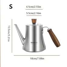 1pc Multifunctional Exquisite Stainless Steel Coffee Pot/Water Kettle/Teapot, Non-Stick Oil Storage Bottle For Home Kitchen, Large Capacity With Filter Mesh To Strain Oil Residue, Tea Infuser Pot - Multicolor - View 12