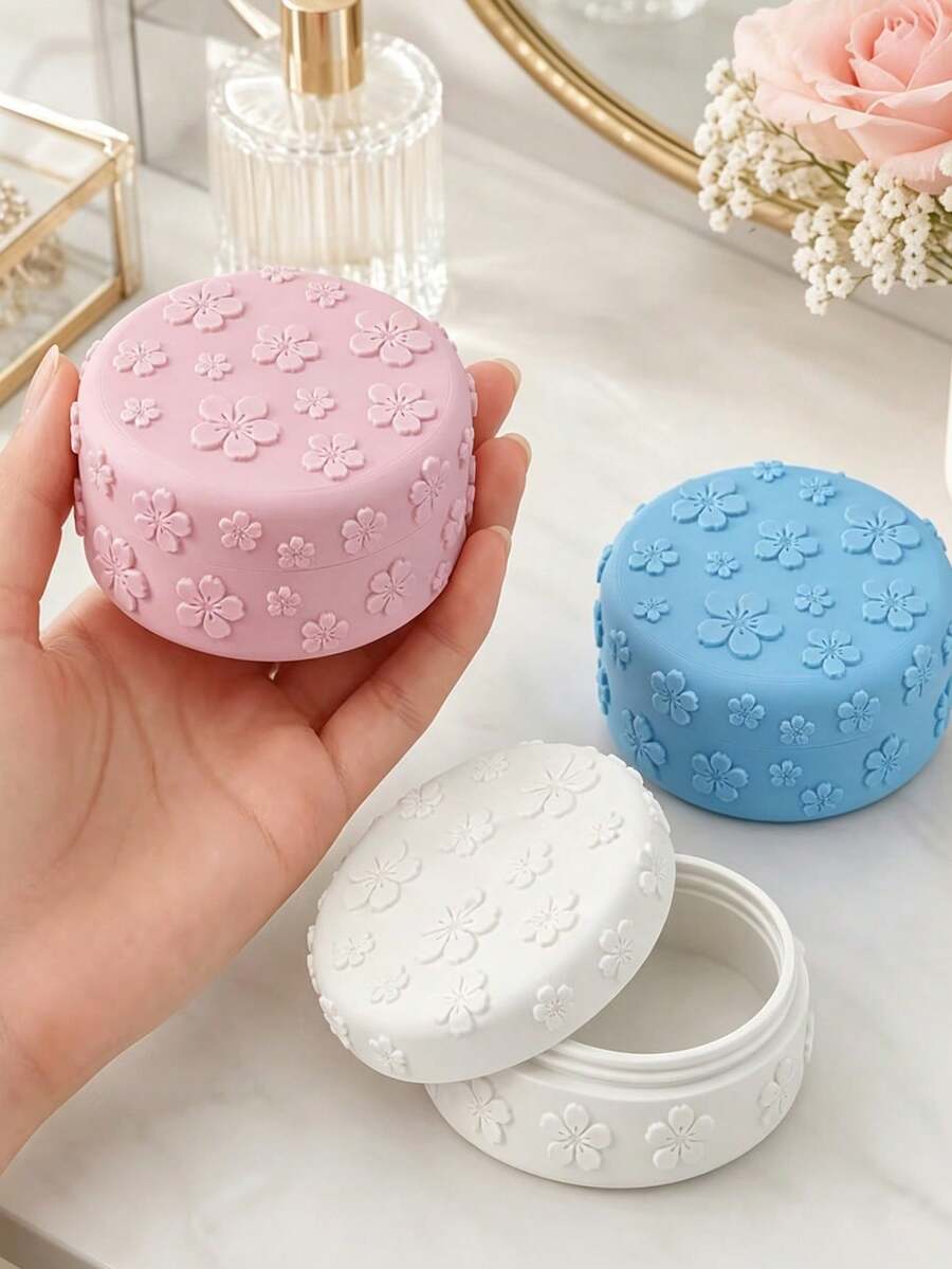 Hộp lưu trữ du lịch Sakura Relief, hộp đựng trang sức nhỏ gọn và di động, túi trang điểm, ba lô và vali, giúp lưu trữ đồ du lịch gọn gàng hơn - Nhiều màu - Xem 1