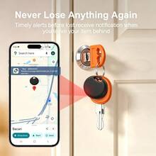 RSH Mini Tracker Compatible With Android Find Hub, Smart Anti-Loss Item Positioning Tag, Real-Time Location Sound Reminder Key Finder, CR2032 Battery Powered, Suitable For Keys, Wallet, Backpack, Luggage, Pets, Travel Accessories Holiday Gift, No Subscription Fee - Black - View 3