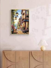 1pc DIY Diamond Painting Sticker Embroidery Landscape Architecture Cottage Home Decor Full Drill 30*40cm/40x50cm - Sets - View 5