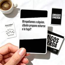 Amigos De Mierda Spanish Party Card Game Expansion Pack, Hilarious Adult Tabletop Game, Great Gift For Christmas, Game Party, Fun Social Game For Friends Gathering & Holiday Nights - Multicolor - View 7