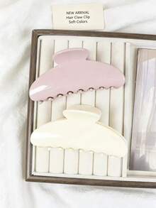 1/3pcs Large Hair Clips, Matte And Glossy Giant Hair Clips, Suitable For Fine Hair, Non-Slip Rectangular Design, Suitable For Women, All-Day Strong Hold Styling, Y2K Style, Holiday Y2K Style, Autumn Decoration - Multicolor - View 2