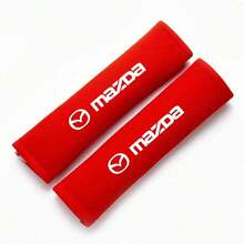 2pcs Car Seat Belt Leather Shoulder Pads, Compatible With CX3 CX4 CX5 CX7 CX8 CX9 CX30 RX7 Atenza Axela - A - View 12