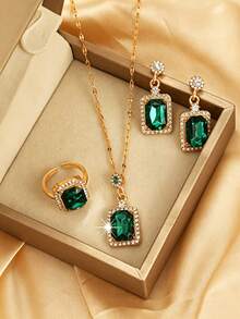European Court Style Luxurious Elegant Versatile Casual Jewelry Set - Multicolor - View 2