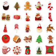 50 buah Stiker Natal Gaya INS, Stiker DIY Dekorasi Pohon Natal Lucu untuk Cangkir Teh Susu dan Mochi - 1 Set - View 5