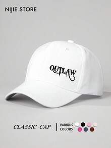 1 buah Topi Baseball Vintage Washed dengan Motif Huruf "OUTLAW", Topi untuk Pakaian Sehari-hari, Perlengkapan Penting Musim Panas, Topi Baseball untuk Perjalanan Luar Ruangan dan Olahraga, Ringan dan Nyaman, Menyerap Keringat, Bernapas, dan Melindungi dari Sinar Matahari, Cocok untuk Penggunaan di Jalanan dan Kehidupan Sehari-hari - A - View 10