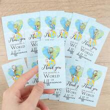 6pcs/12pcs Mini Earth World Keychains, With "Thank You For Creating Difference" Message, Perfect As Backpack Charms, Team Motivation Gifts, Suitable For Friends, Colleagues, Teachers, Partners, Family - Multicolor - View 1