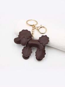 Yogodlns PU Leather Poodle Bag Charm/Keychain Pendant, Cute Dog Accessory, Gift For Dog Lovers, Decorative Key Ring - Multicolor - View 9