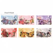 25pcs Floral Butterfly Sticker Set, Vintage Flower Decorative Self-Adhesive Stickers For Scrapbooking, Journaling, Planner And DIY Crafts - Multicolor - View 5