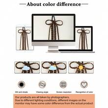 Synthetic Braided Ponytail Extension Claw Clip For Women, Long Multi Braid Bow Hairpiece With, Wedding Prom Party Formal Bridesmaid, Holiday Gifts - Multicolor - View 6