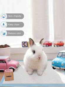 Pet Urine Pads/Diapers - Blue and White - View 3